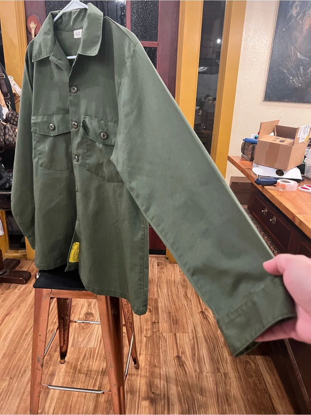 Men's Olive Drab/Green Military Battle Dress Uniform Top